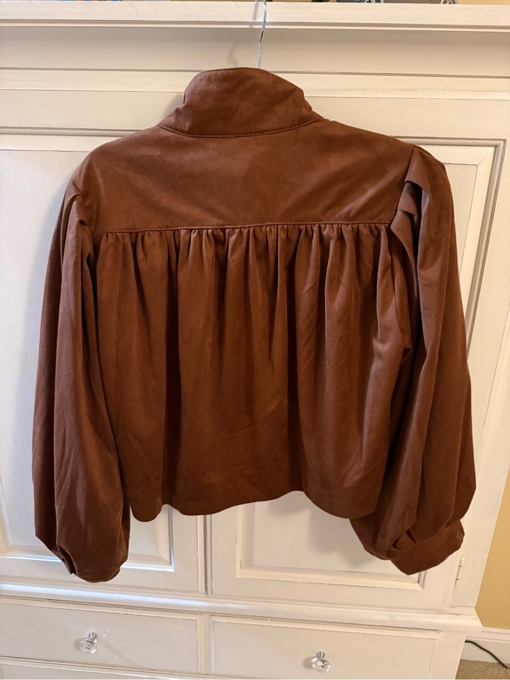 Steve Madden Brown Faux Suede Jacket – Size XS - Picture 3 of 5